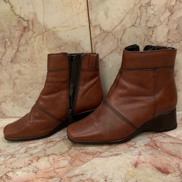 Clarks Shoes - Clarks Brown Leather Boots